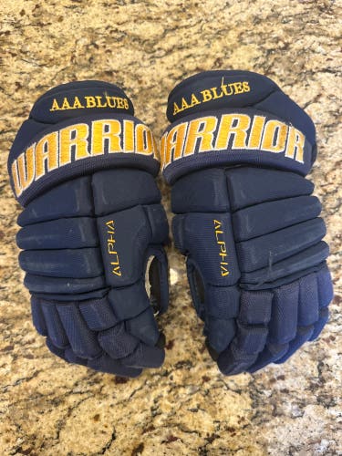 Warrior 12" Alpha Gloves St.Louis AAA Blues