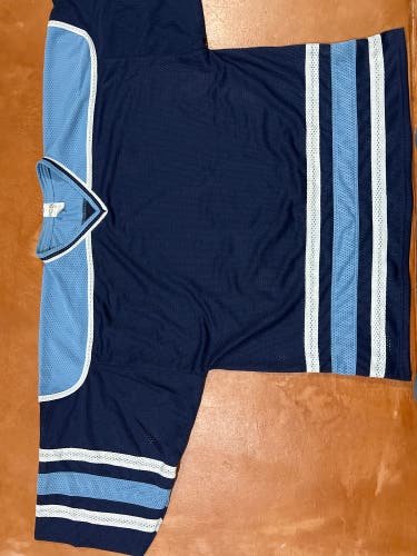 Blue New Goalie Cut Athletic Knit H6600 Jersey