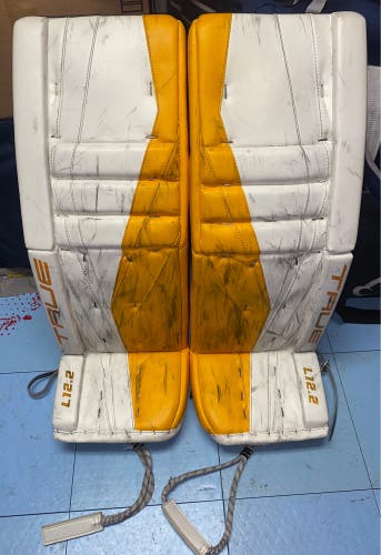 NHL Game Used Pro Stock True L12.2 Pads 35+1 DESMITH