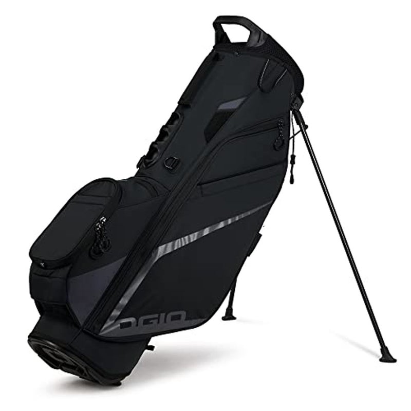 NEW 2023 Ogio Fuse 4 Black Double Strap Stand/Carry Golf Bag
