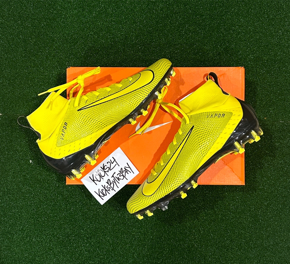 Nike Vapor Untouchable Pro 3 Football Cleats Yellow 917165-701 Mens size 11.5