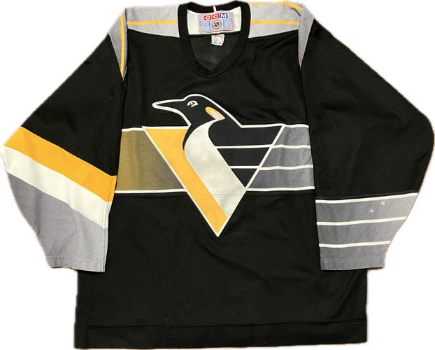 Pittsburgh Penguins Blank Gradient Robo Pen CCM NHL Hockey Jersey Size XL