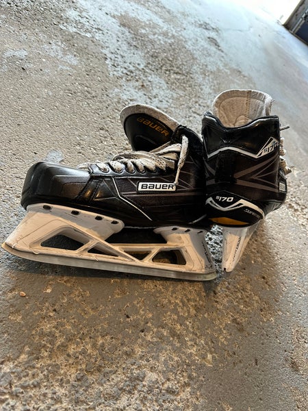 Used Bauer Regular Width Size 10 Supreme S170 Hockey Goalie Skates