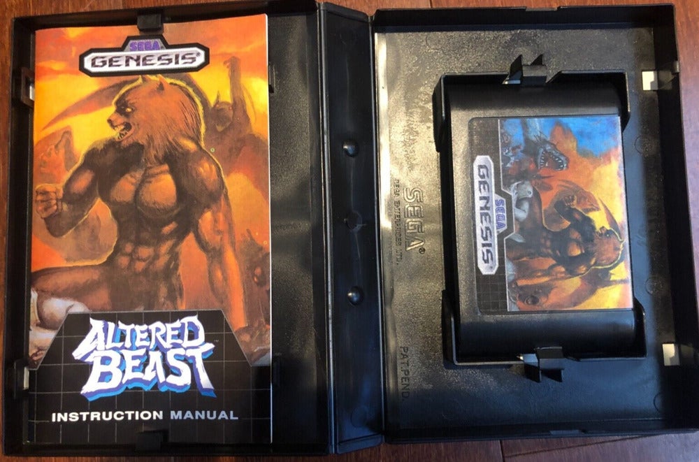 Altered Beast Sega Genesis Original Authentic Video Game Complete With Manual