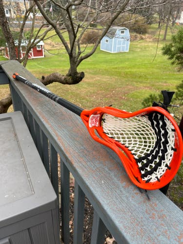 New Custom Strung Warrior Gnar Shaft w/ Maverik Vision Head & Jimalax mesh