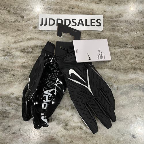 Nike Superbad 6.0 Football Gloves Padded Alpha Black White Men’s Small NWT $60