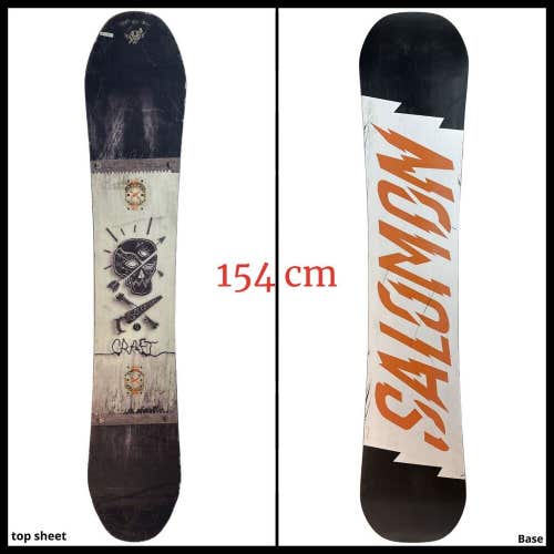 #1297 Salomon Craft Mens Snowboard Size 154 cm