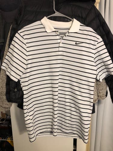 White Men's Nike Dri-Fit Golf Shirt