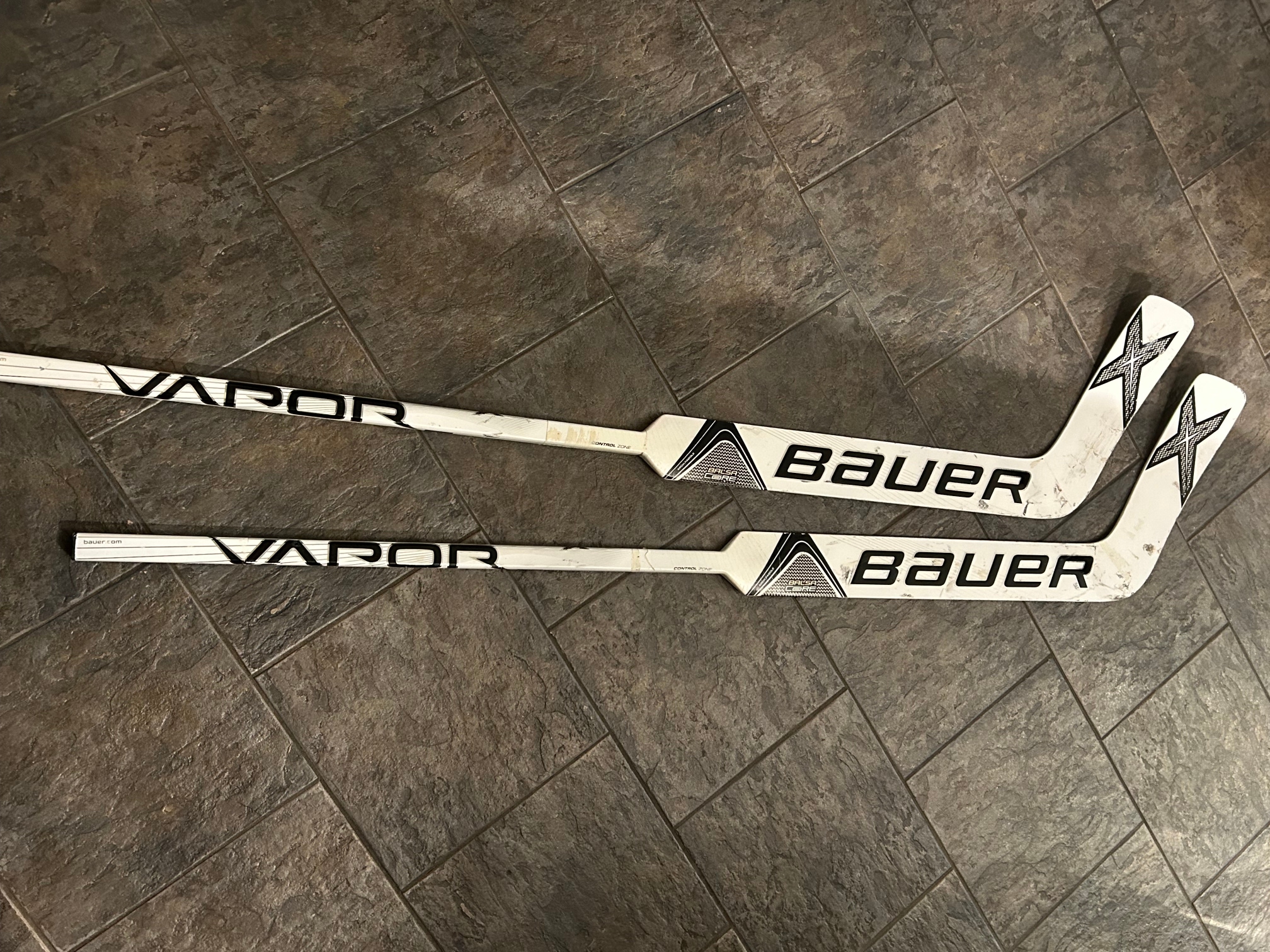 Used Senior Bauer Regular Vapor 1X Goalie Stick 26" Paddle Pro Stock