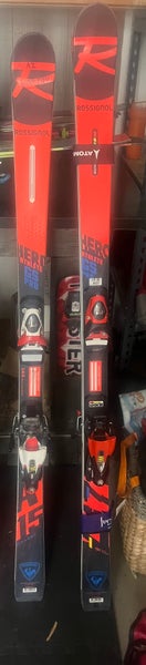 Used Rossignol 144 cm Hero Athlete GS Skis With Bindings