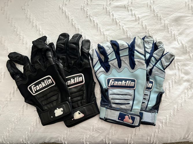 Used XL Franklin CFX PRO Batting Gloves