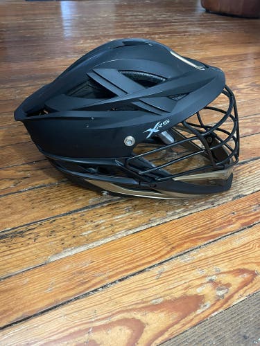 Cascade XRS Lacrosse Helmet - Matte Black with Gold (Retail: $360)