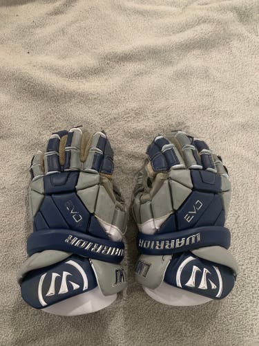Used Player's Warrior Large EVO QX Lacrosse Gloves