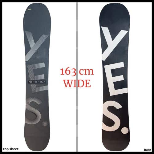 #1308 Yes Basic CamRock Mens Snowboard Size 163 WIDE 2022