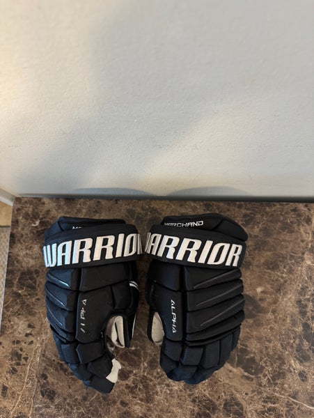 Black Warrior Alpha QX Pro Stock Gloves Boston Bruins Brad Marchand 13”
