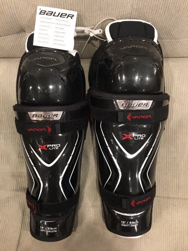 New! 13” Bauer Vapor X Pro Lite Shin Pads Shin Guards Junior