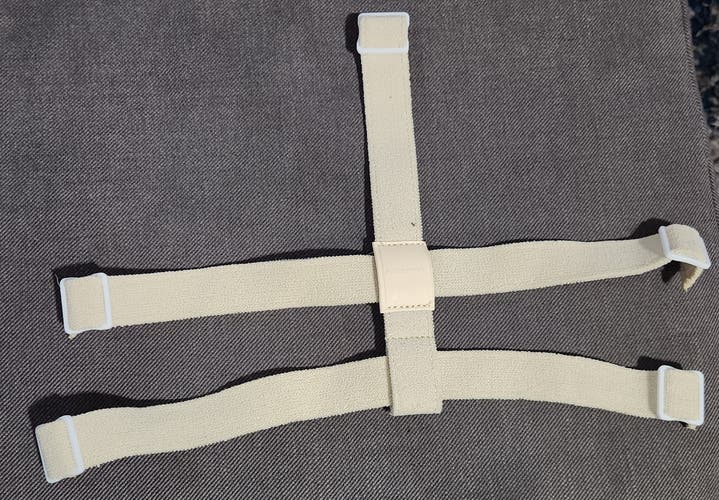 Bauer NME Mask Tan Backplate Strap with Clips