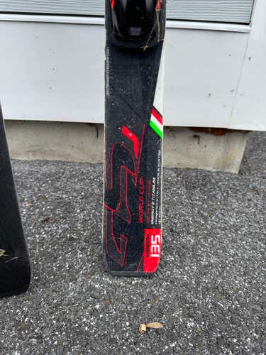 Used Kid's 2016 Nordica 135 cm Racing Dobermann GS WC Skis With Bindings Max Din 10