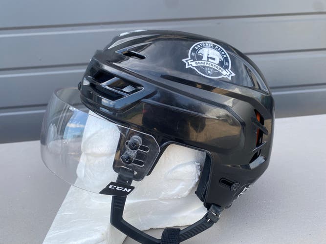 CCM Tacks 710 Pro Stock Hockey Helmet CCM Visor Combo Small Black 8141