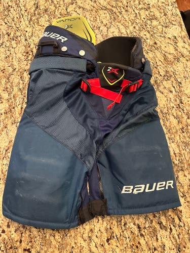 Junior Used L Bauer Vapor 2X Hockey Pants