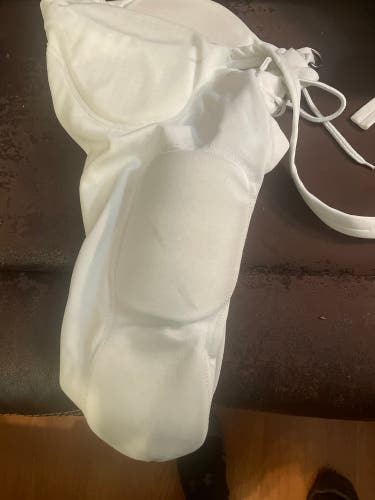 White Padded Football Pants