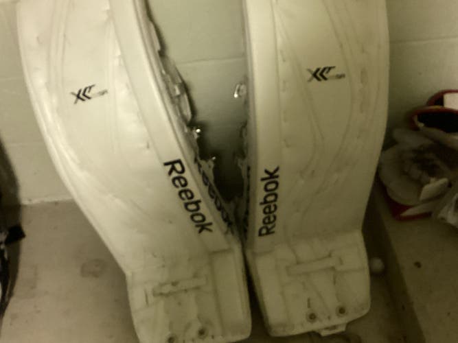 Used 35" Reebok XLT Goalie Leg Pads