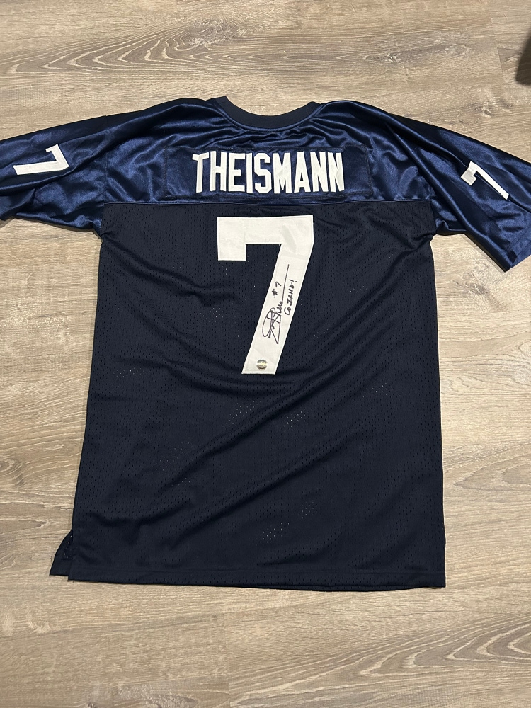 Joe Theismann signed Notre Dame jersey