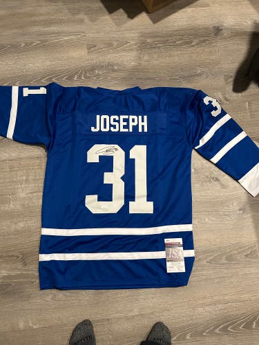 Curtis Joseph signed maple leafs jersey with COA