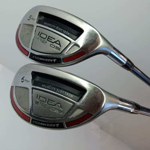 (Pair of 2) Used 5 Iron 6 Iron Right Handed Adams Idea a2 OS Hybrid.