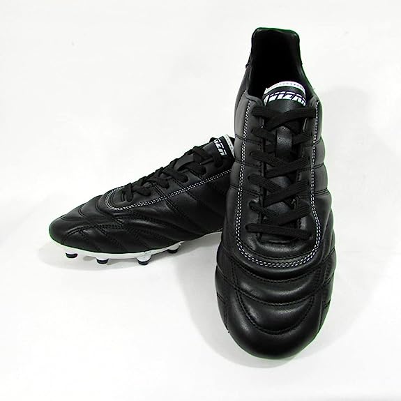 Vizari Men's Classico FG Leather Soccer Shoes | Black/White | VZSE93303-7