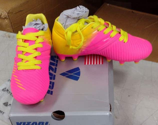 Vizari Liga Athletic Football Shoes for Boys and Girls | Pink/Yellow | VZSE90060J-4