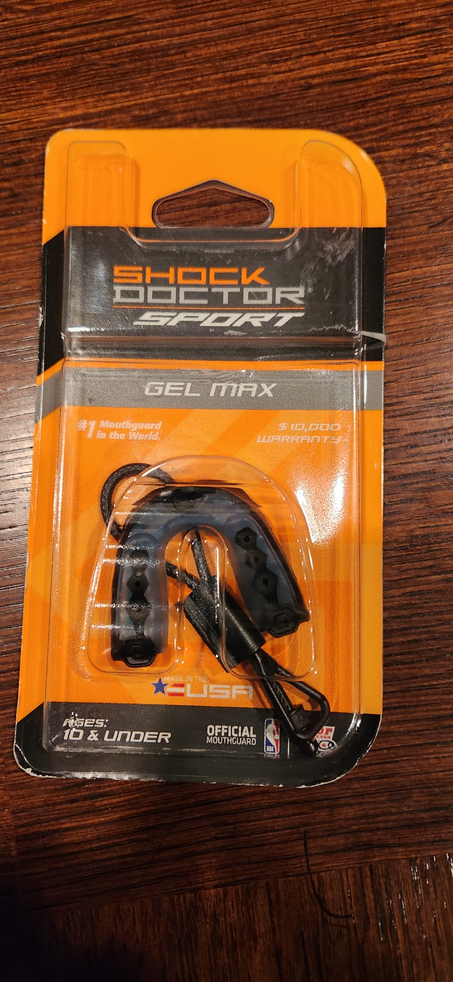New Shock Doctor Gel Max Mouthguard age 10 and under