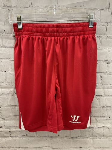 Warrior Youth Unisex WarTech Size Small Red White Athletic Soccer Shorts NWT