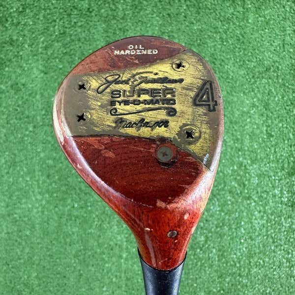 Vintage Jack Nicklaus Macgregor Super Eye O Matic 4 Wood Persimmon