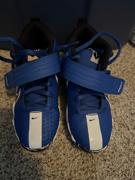 Blue Kid's Molded Cleats High Top Trout