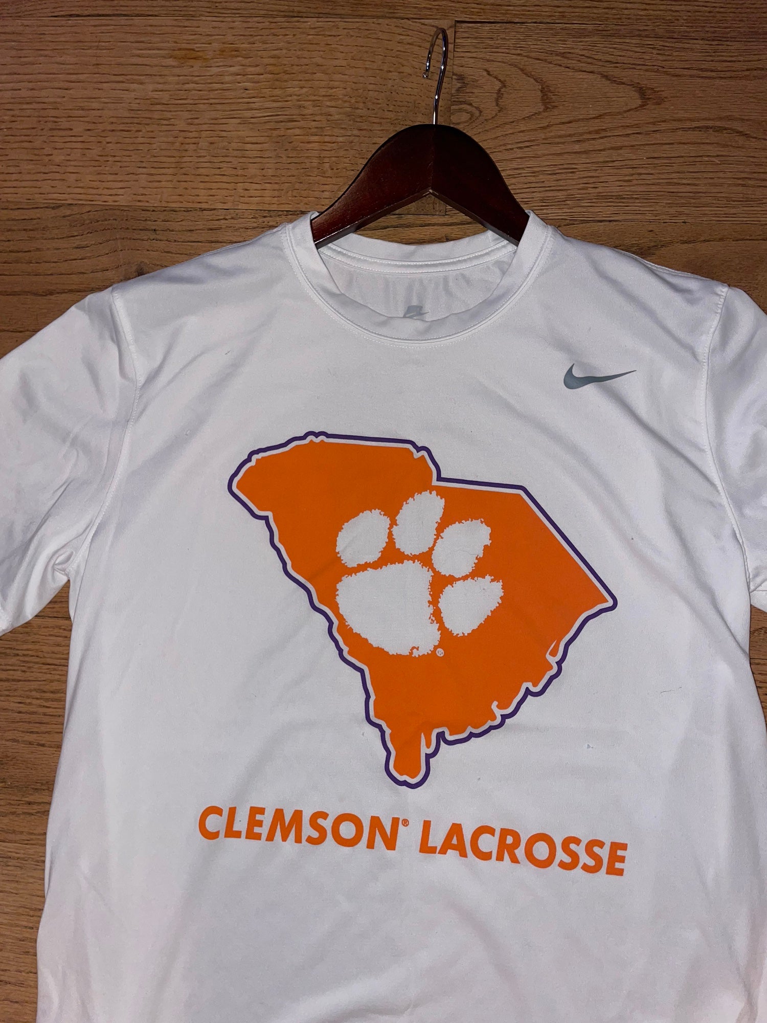 Clemson 2023 Club Lacrosse Nike Tee Large