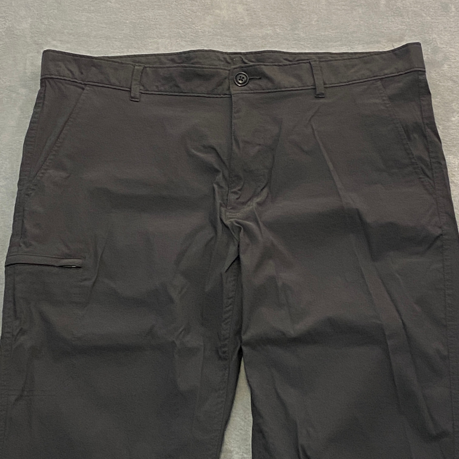 UNIONBAY Pants Men 40x32 Flex UB Tech Cargo Grey Nylon Zipper Pockets Hiking