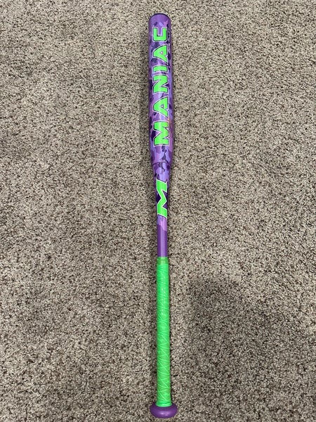 Used 2012 Miken Alloy Maniac Bat (-8) 26 oz 34"