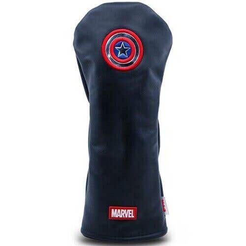 Volvik Marvel Leather Driver Headcovers - Golf Gift - Avengers CAPTAIN AMERICA