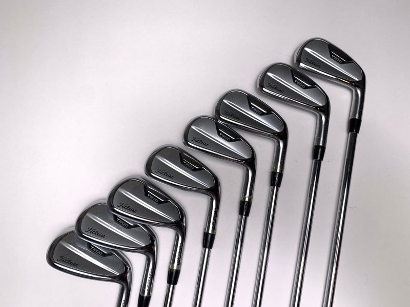 Titleist 2021 T200 Iron Set 4-PW+AW True Temper AMT Black S300 Stiff Steel RH