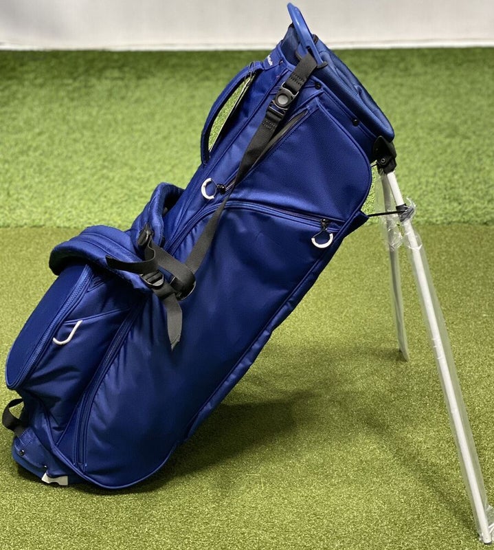 TaylorMade FlexTech Lite Custom Stand Carry 4-Way Golf Bag Navy New #88450
