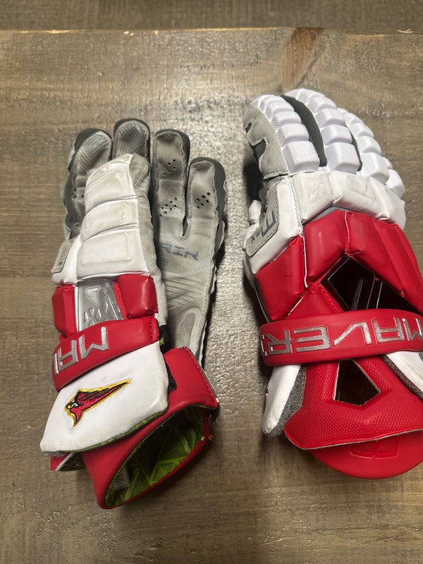 Used Player's Maverik Max Lacrosse Gloves