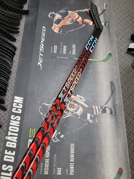 2 PACK | P28 | 65 Flex NEW! Inter CCM Left Hand JetSpeed FT5 Pro Hockey Stick P28 Pro Stock