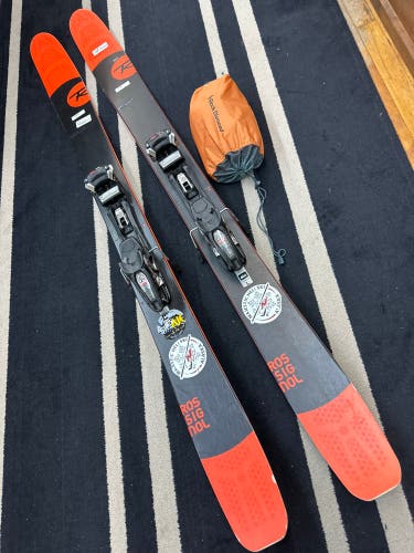 180cm Rossignol Super 7 Skis w/ Marker Baron 12 AT Bindings