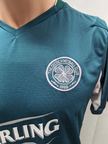 Retro 2004-2005 Celtic FC Away Umbro Jersey S Green Retro 2004-2005 Celtic FC Away Umbro Jersey S Green