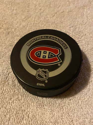 Montreal Canadiens National Hockey League (NHL) Official Game Puck