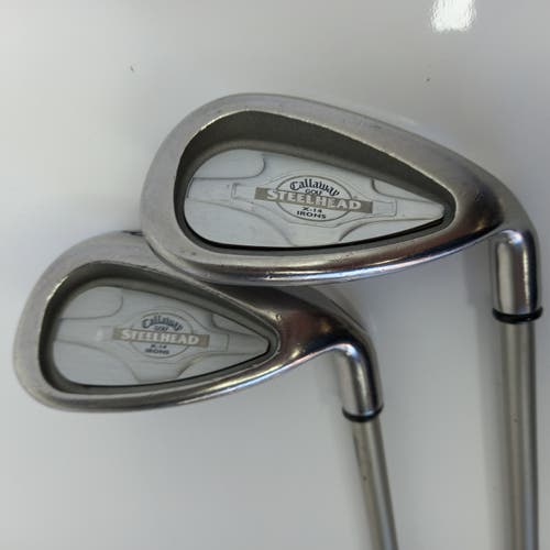 (Pair of 2) Unisex Used Callaway Right Handed Steelhead x-14 Wedge Sand and Pitching