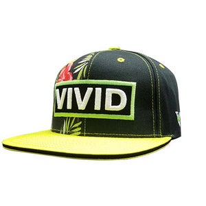 Volvik VIVID Floral Snapback Adult Golf Hat / Casual Hat - LIME GREEN