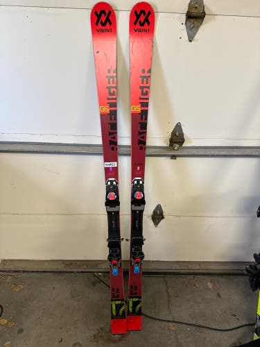 Used 2021 Racing With Bindings Max Din 10 Racetiger GS Skis