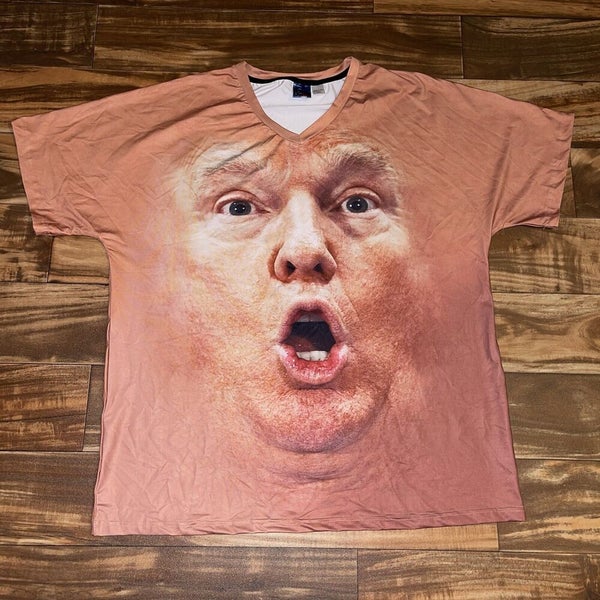 President Donald Trump MAGA Face Funny Shirt Size XL All Over